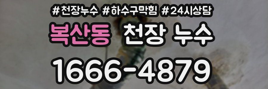 복산동 천장 누수