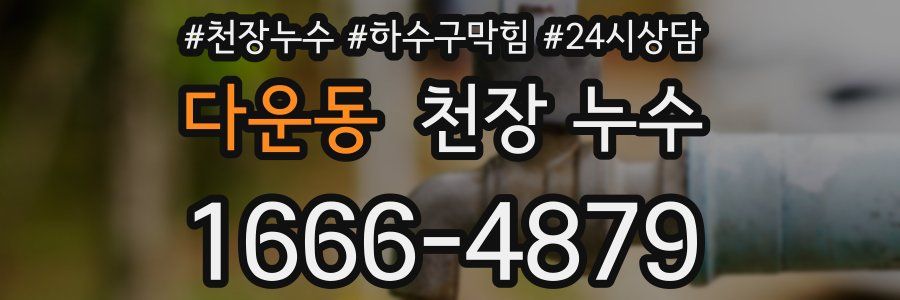 다운동 천장 누수