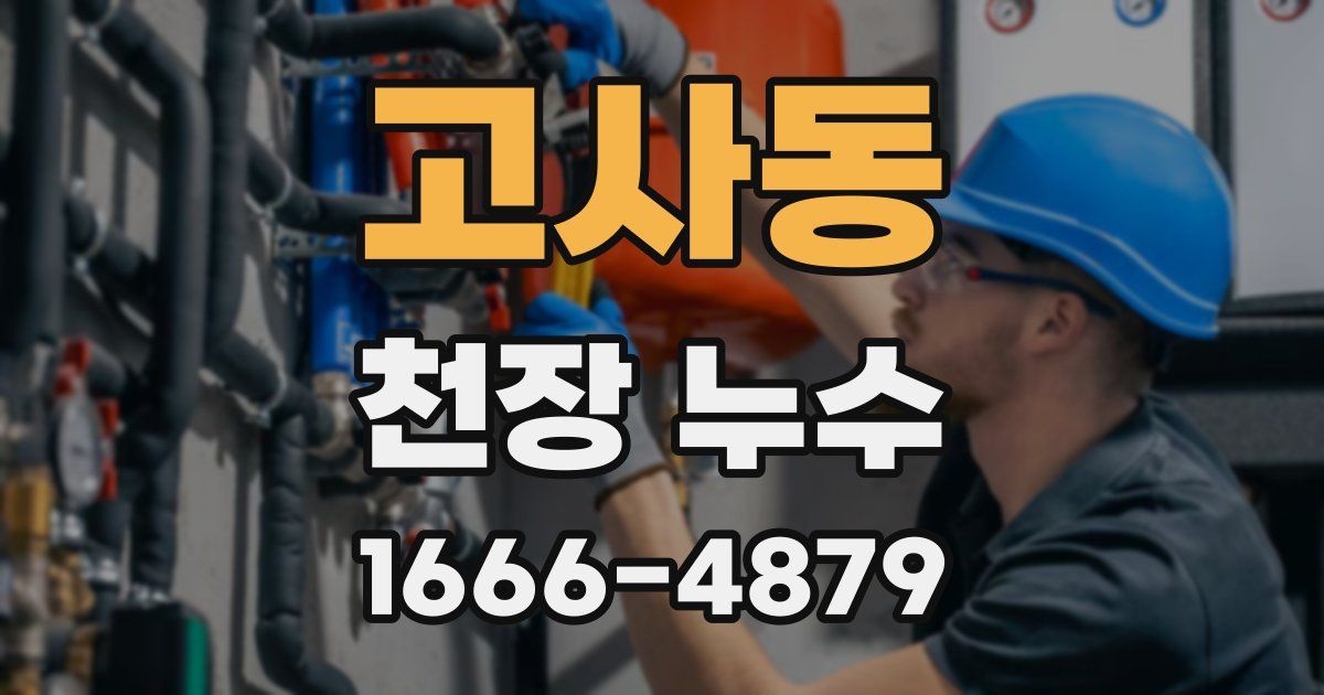 고사동 천장 누수