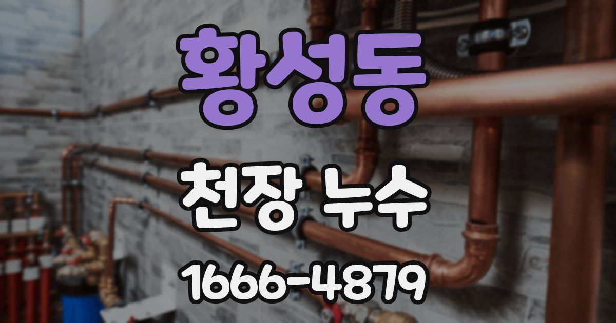 황성동 천장 누수