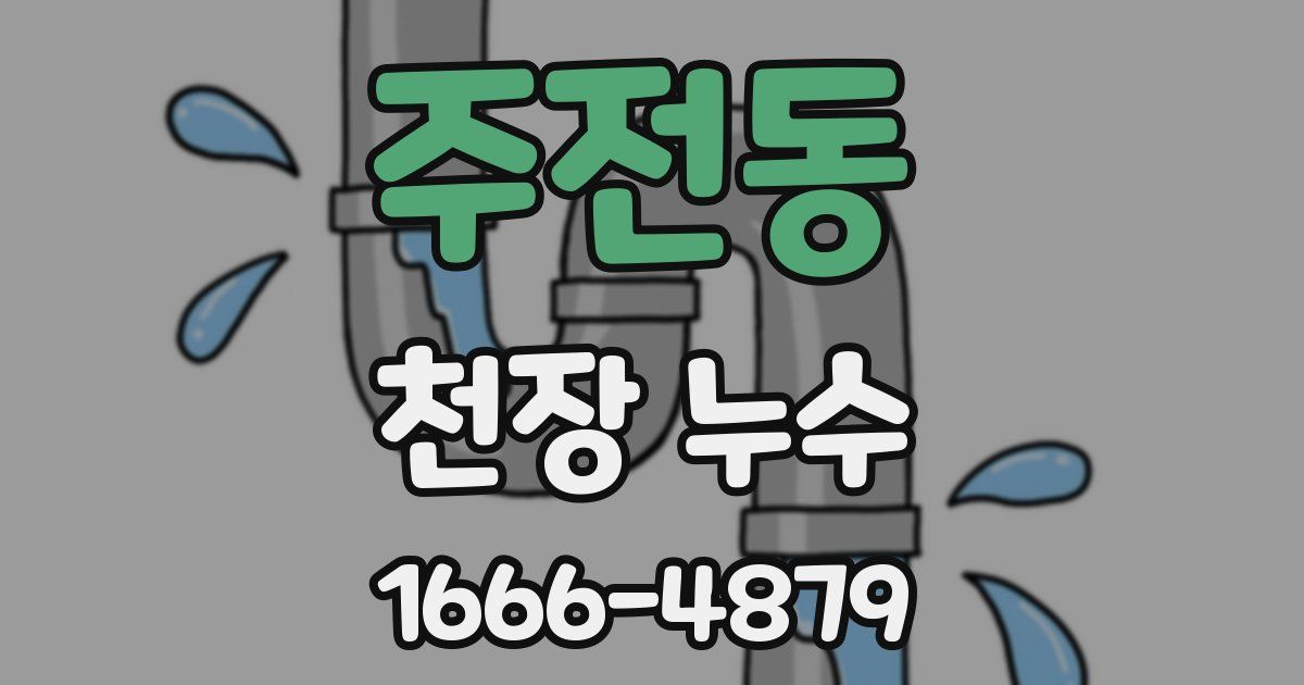 주전동 천장 누수