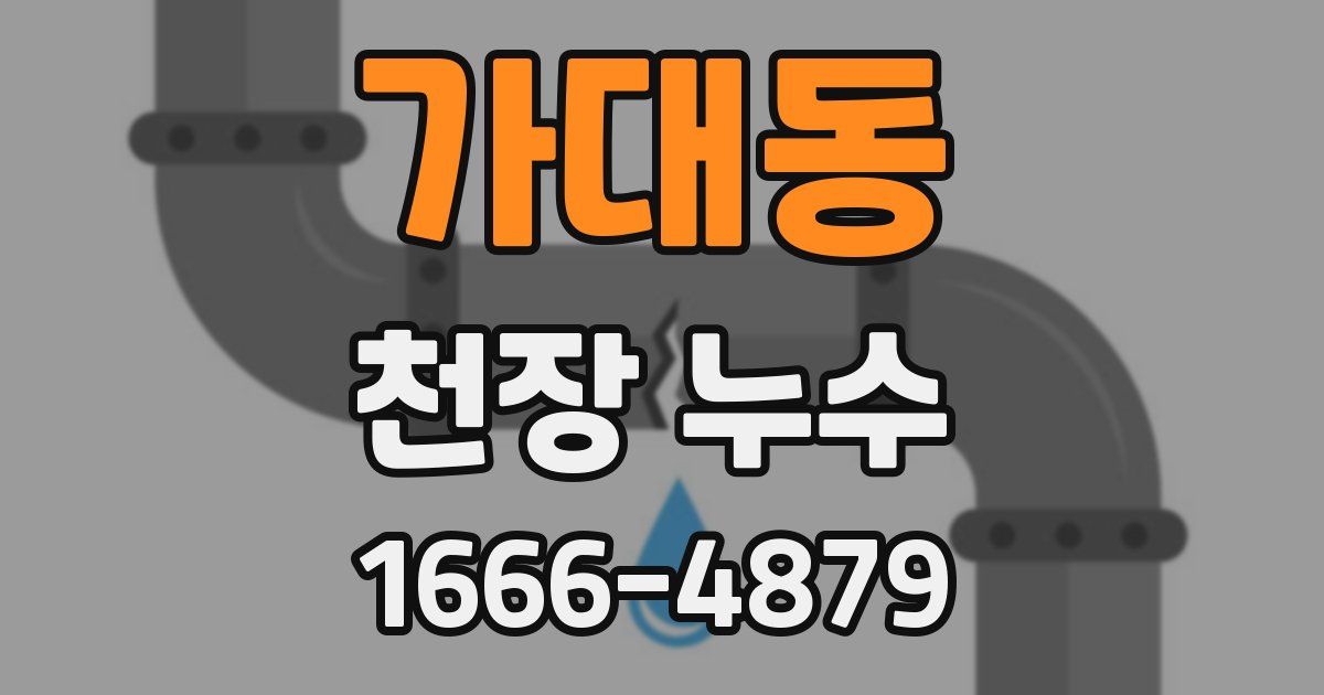 가대동 천장 누수