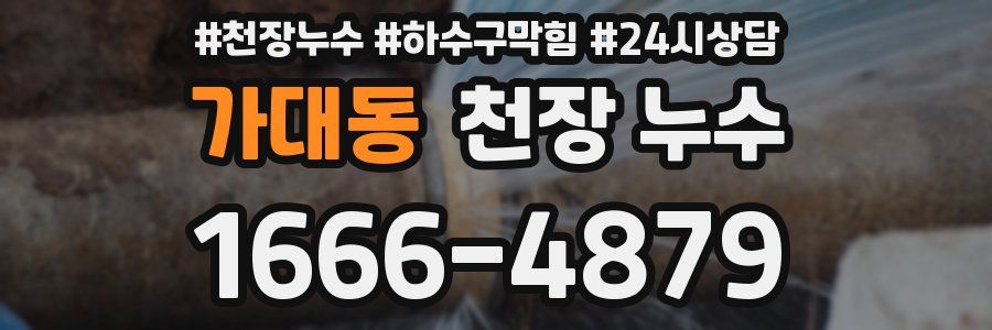 가대동 천장 누수