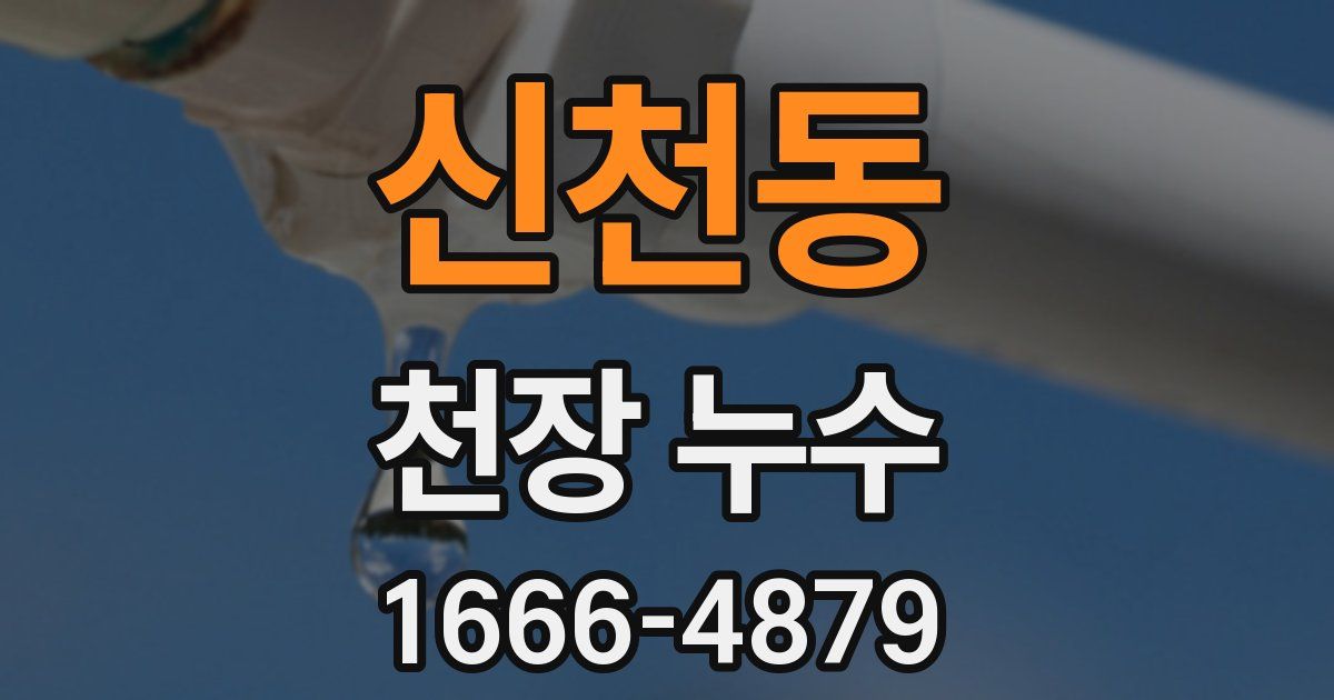 신천동 천장 누수