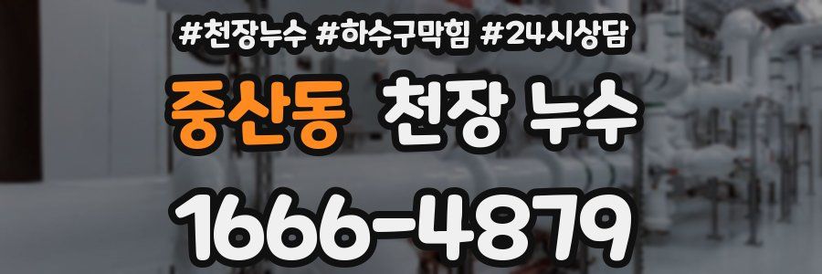 중산동 천장 누수