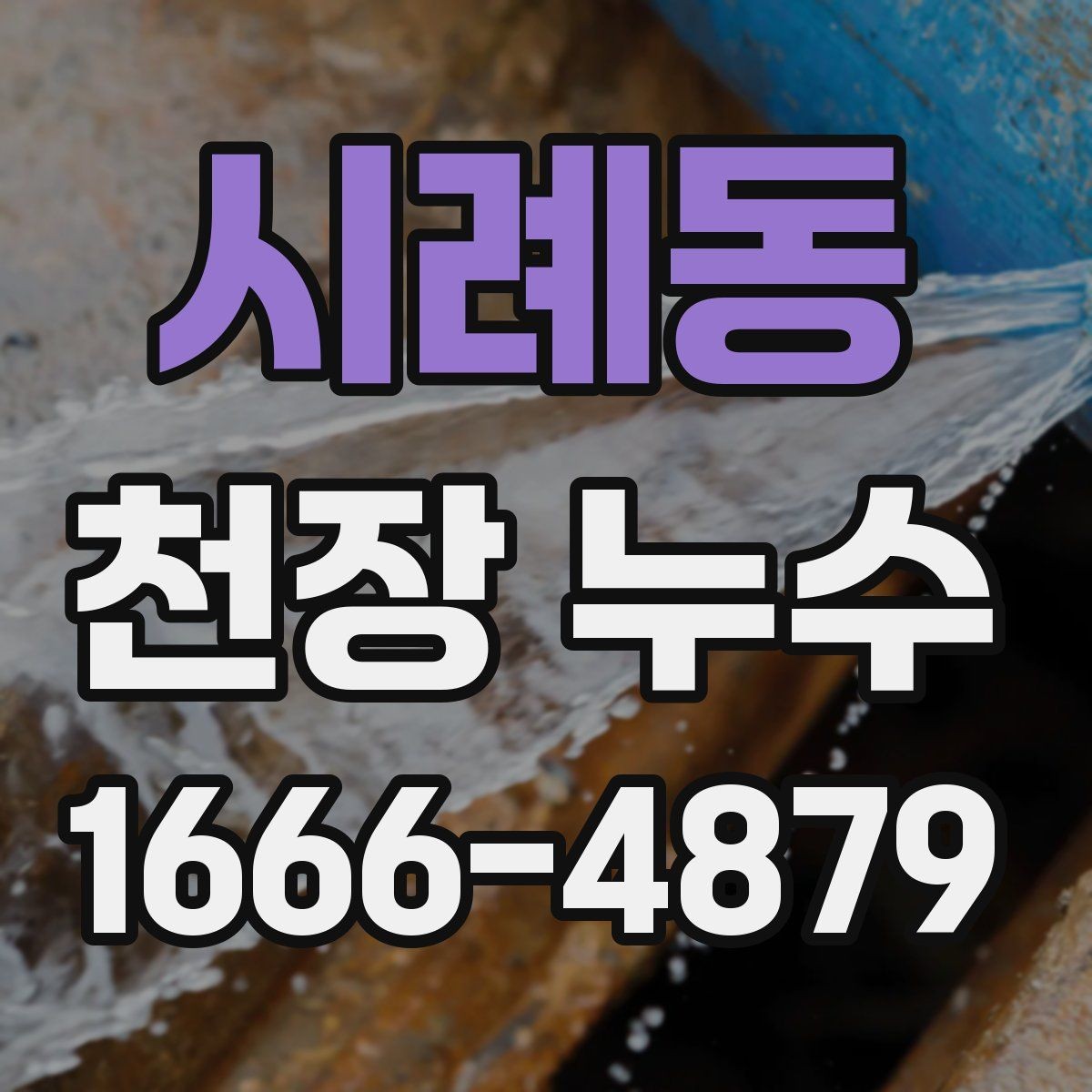 시례동 천장 누수 위층 세탁기 가동 후 젖는다면 의심할 곳