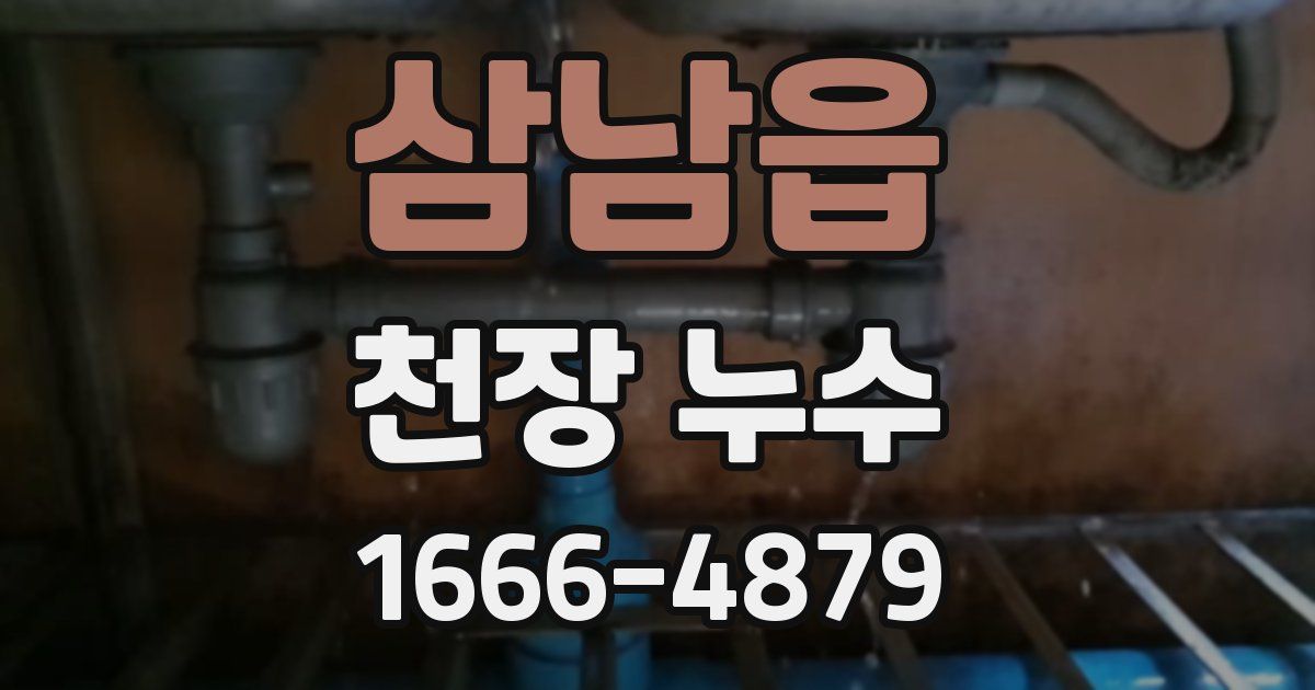 삼남읍 천장 누수