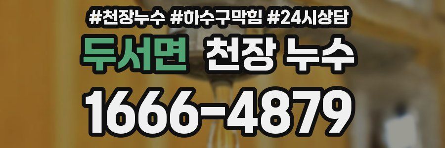 두서면 천장 누수