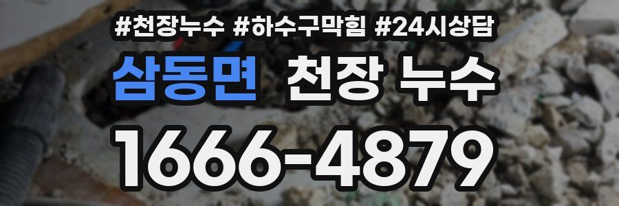 삼동면 천장 누수