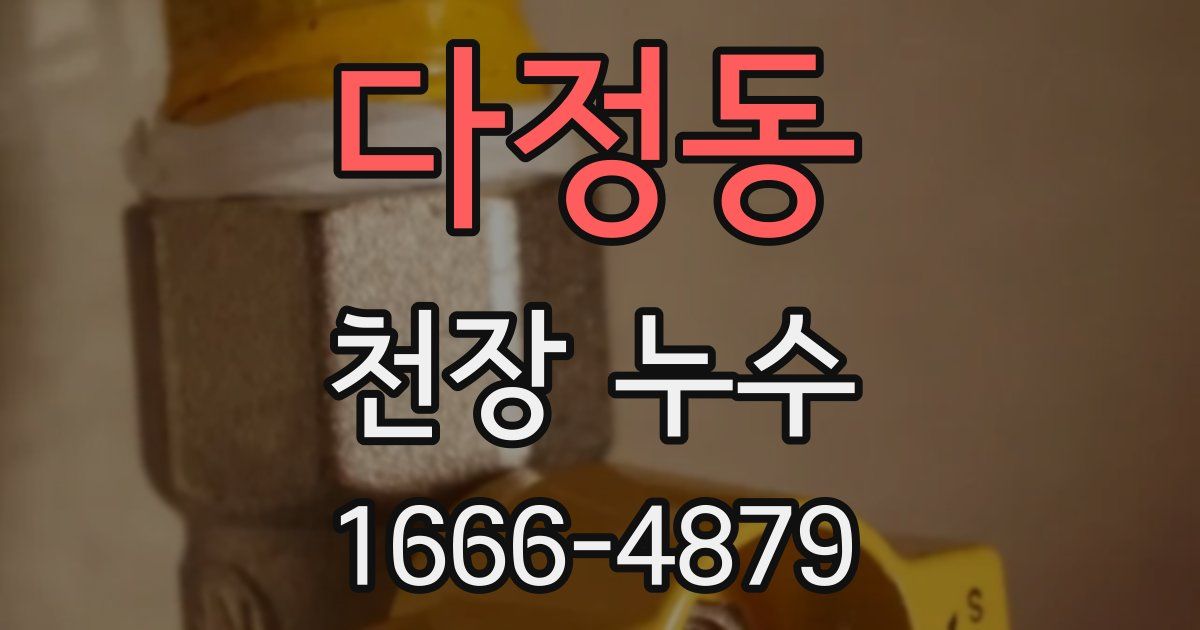 다정동 천장 누수