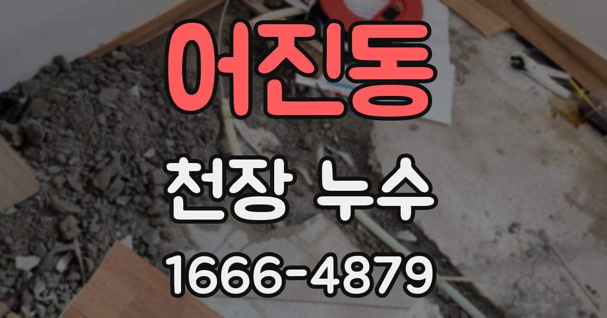 어진동 천장 누수