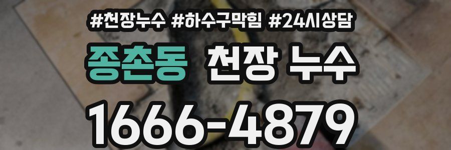 종촌동 천장 누수