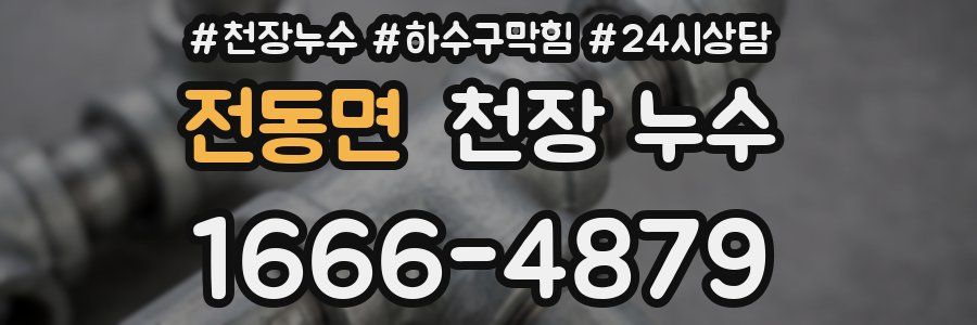 전동면 천장 누수