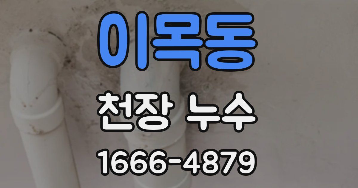 이목동 천장 누수