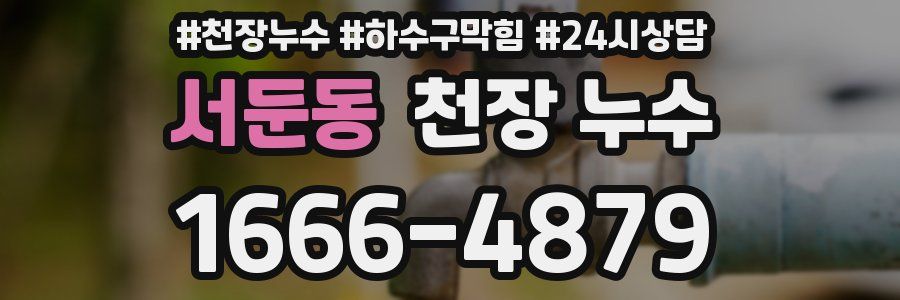 서둔동 천장 누수