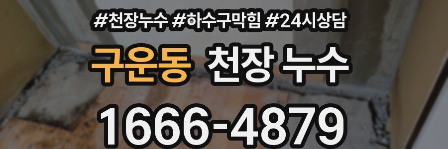 구운동 천장 누수