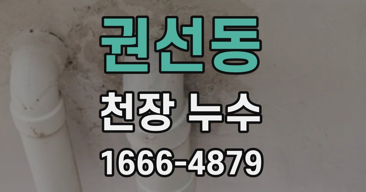 권선동 천장 누수