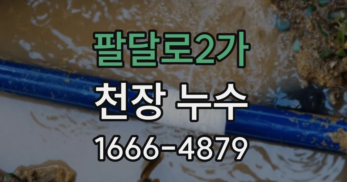 팔달로2가 천장 누수