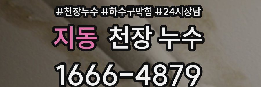 지동 천장 누수