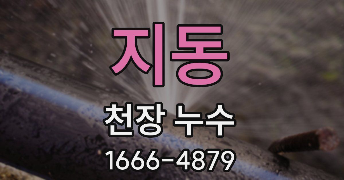 지동 천장 누수