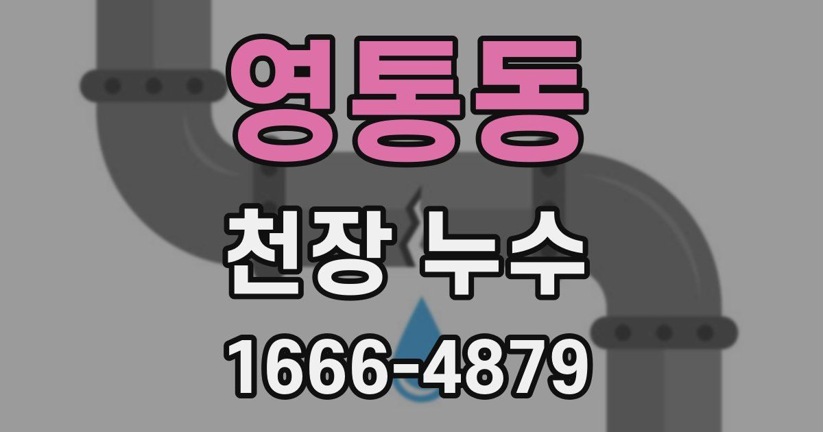 영통동 천장 누수