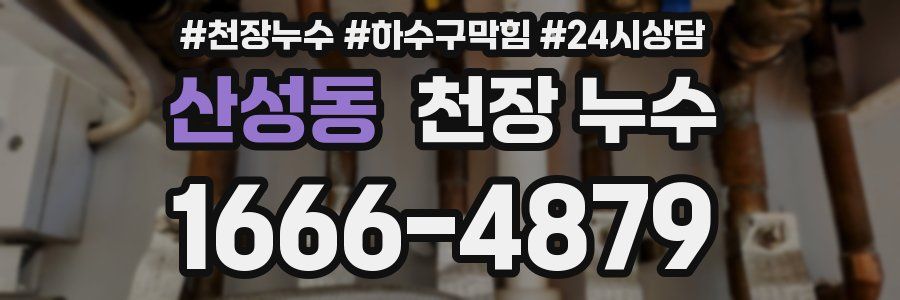 산성동 천장 누수