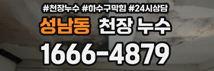 성남동 천장 누수