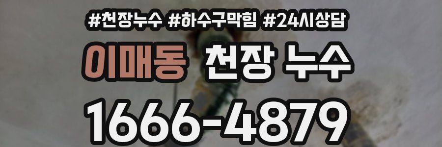 이매동 천장 누수