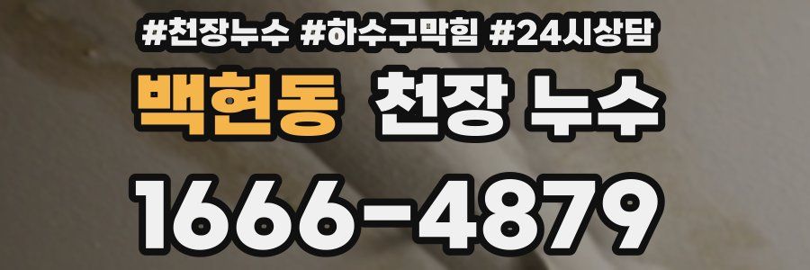 백현동 천장 누수