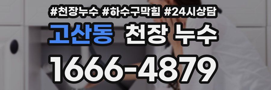 고산동 천장 누수