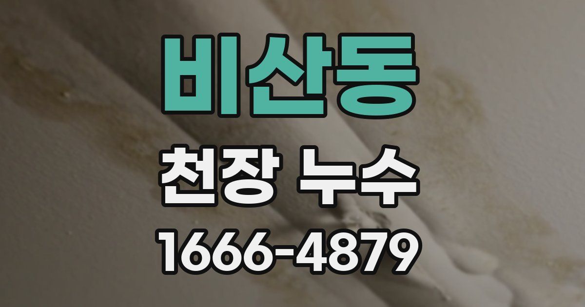 비산동 천장 누수