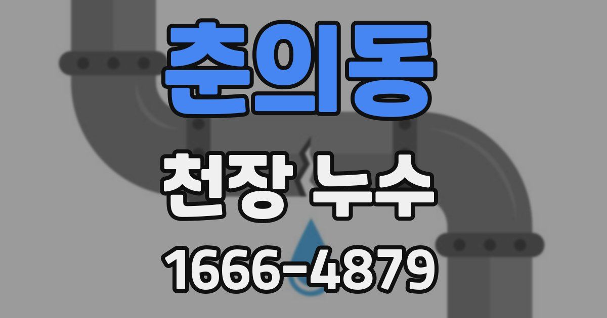 춘의동 천장 누수