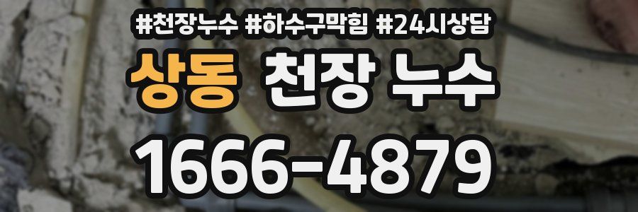 상동 천장 누수