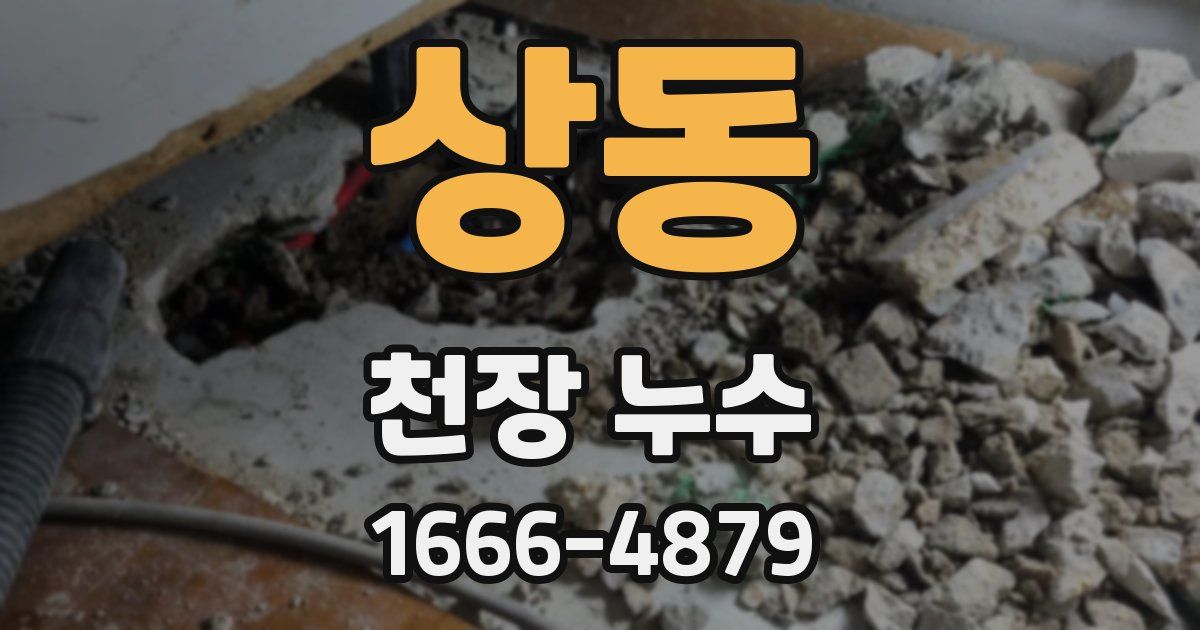 상동 천장 누수