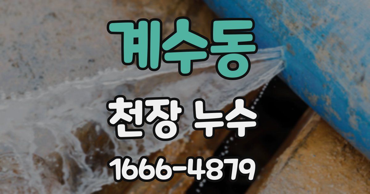 계수동 천장 누수
