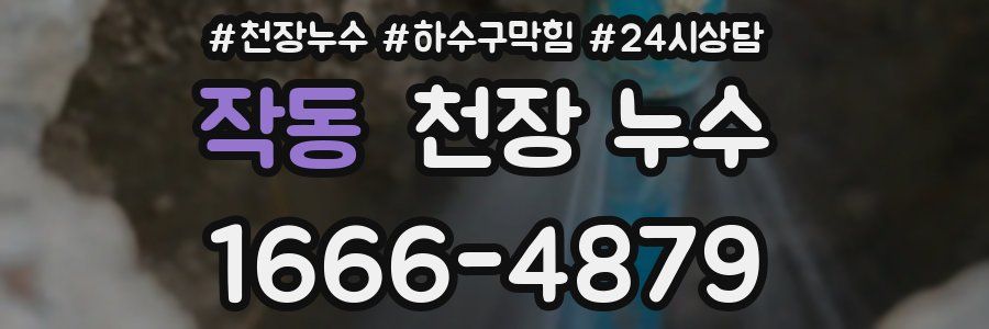 작동 천장 누수