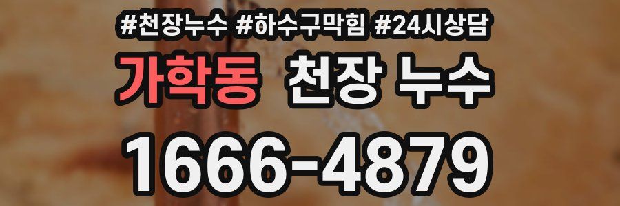 가학동 천장 누수