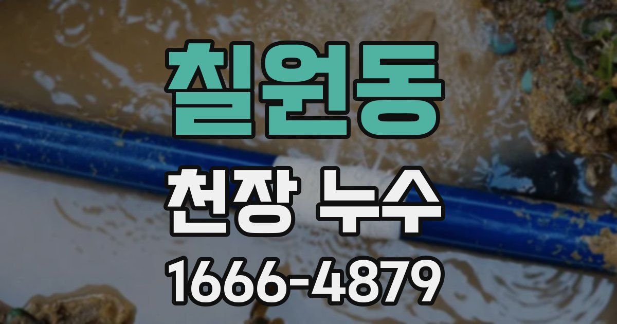 칠원동 천장 누수