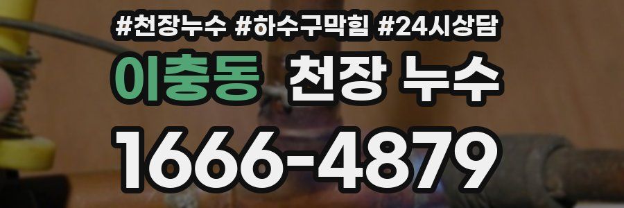 이충동 천장 누수