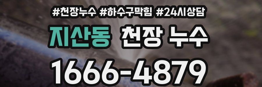 지산동 천장 누수