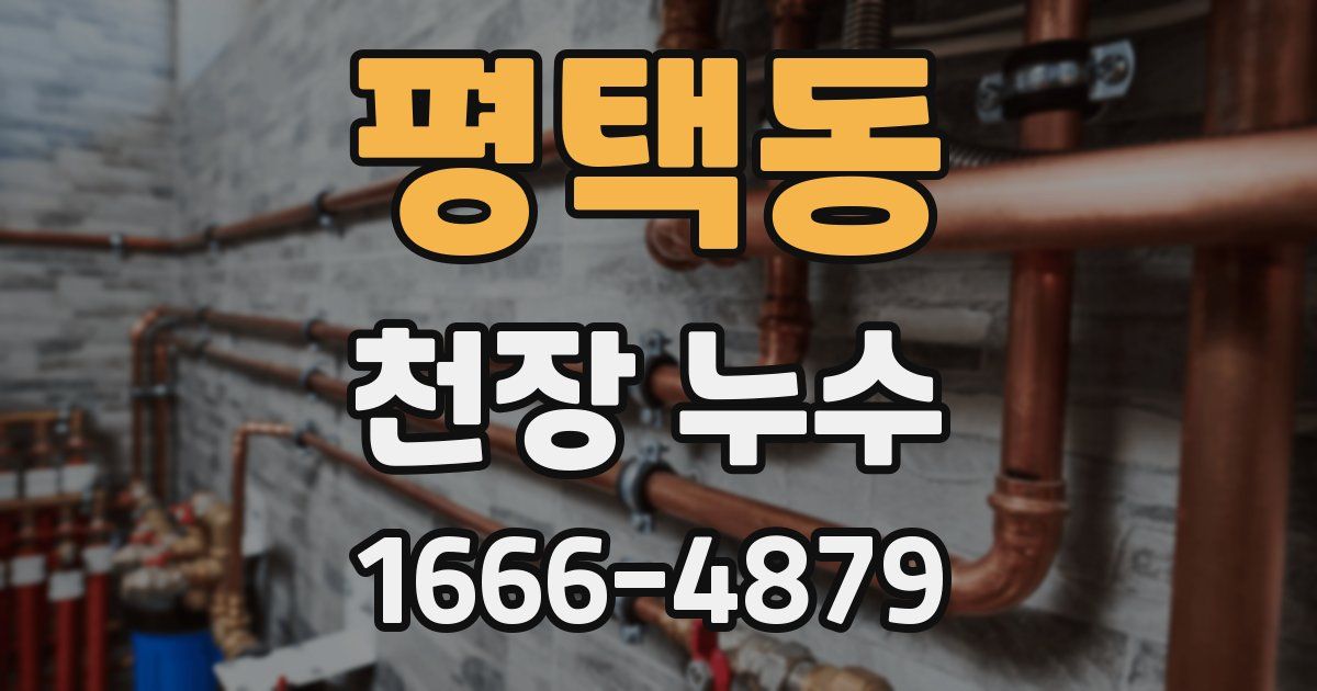 평택동 천장 누수