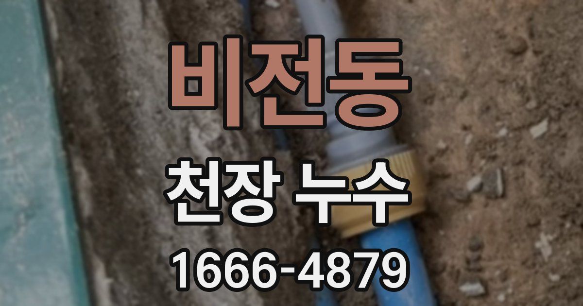 비전동 천장 누수