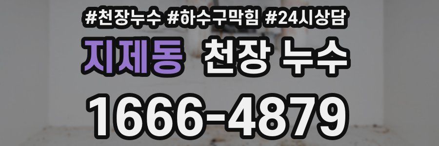 지제동 천장 누수