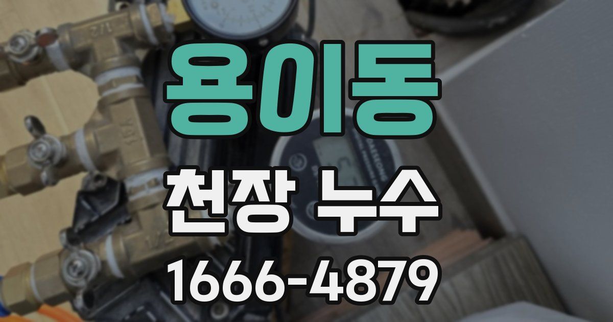 용이동 천장 누수