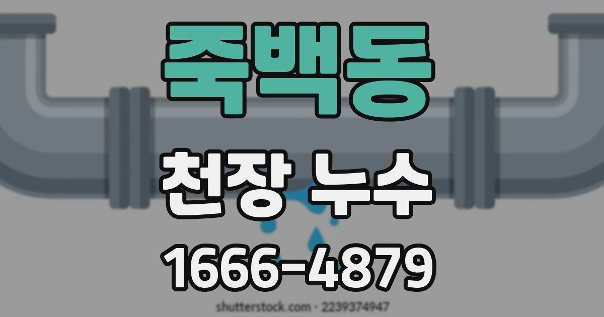 죽백동 천장 누수