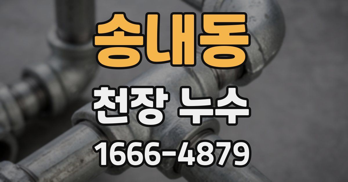 송내동 천장 누수