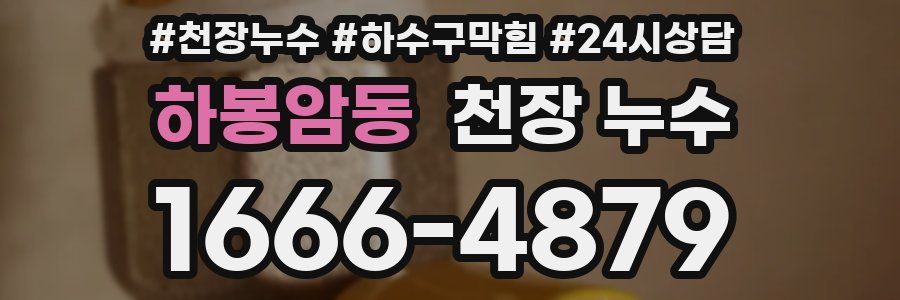 하봉암동 천장 누수