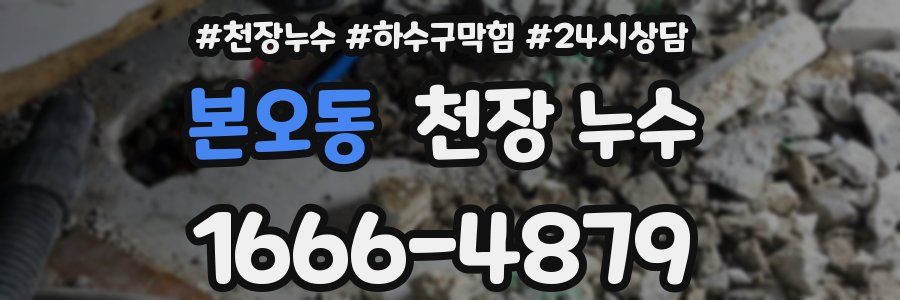 본오동 천장 누수