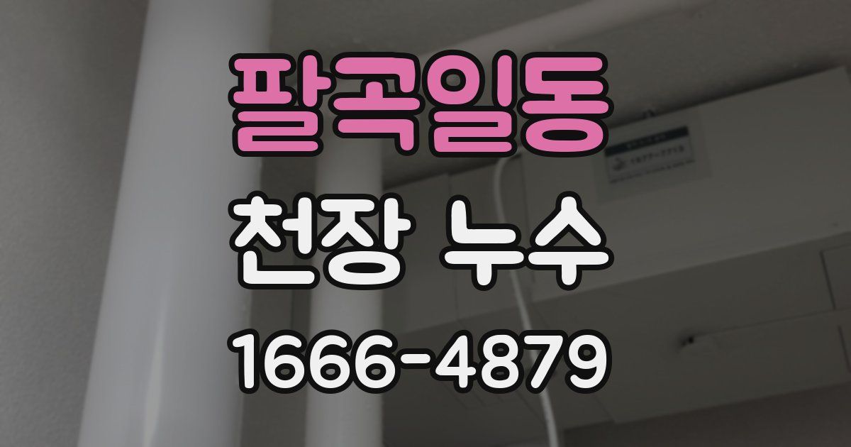 팔곡일동 천장 누수