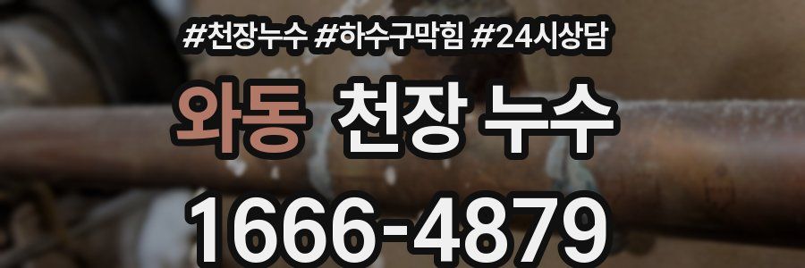 와동 천장 누수